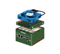 ROUAFWIT 4-Bay NAS Pocket Mini PC X86-P6, N150 (Upgraded N100) Micro Compputer, 2x 2.5GbE i226-v, Dual 4K Display, 2 USB3.2 10Gbps for Firewall Appliance, DDR5 16G RAM 256G SSD