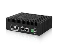 ROUAFWIT Firewall Mini PC Dual 10GbE RJ45 Hardware Appliance, N150 Micro Computer, 2 x i226V 2.5GbE Port, DDR5 32G RAM 512G NVME SSD, 2 HD Dual Display, Type-C/TF/USB/SPK/MIC, Passive Cooling
