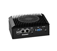 ROUAFWIT Industrial Mini PC Core i7 1255U, 2x RTL8111H RJ45 Lan, 2x DB9 RS232/485 COM, DDR4 32G RAM 1TB SSD, 6USB, HD+VGA Dual Dispaly, MIC, Industrial Grade Mini PC for 24/7 Reliable Operation