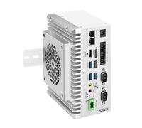 ROUAFWIT Industrial Mini PC Fanless Embedded Computer i5 1235U Dual LAN 2COM 16Pin GPIO 4USB DP+HD 4K60Hz Dual Display Auto Power On DDR4 8G RAM 256G SSD
