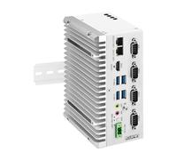 ROUAFWIT Industrial Mini PC Fanless Embedded Computer i5 8265U Dual LAN 4COM 4USB3.2 4K Display Auto Power On DDR4 0G RAM 0G SSD