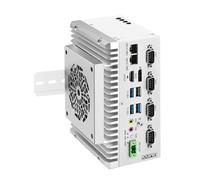 ROUAFWIT Industrial Mini PC Fanless Embedded Computer i7 1255U Dual LAN 4COM 4USB DP+HD 4K60Hz Dual Display Auto Power On DDR4 0G RAM 0G SSD