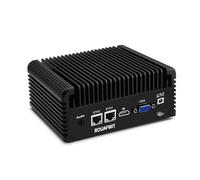 ROUAFWIT Industrial Mini PC, Industrie PC Celeron N2840, Fanless Computer, HD+VGA Dual Display, 2RS232 COM, 2RJ45 LAN, 4USB, WiFi, BT,SIM Slot,DDR3L 8GB RAM 128GB SSD