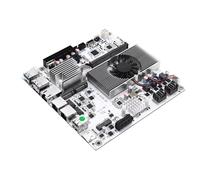 ROUAFWIT M8 NAS Motherboard 8 Bay, 10GbE RJ45 LAN, N150 (N100 Upgrade) Mini ITX PC Mainboard, 2 x NVMe, Dual 2.5Gb Ethernet, M.2 WiFi, USB-C, DDR5 16G RAM 256G SSD, PCIe x1, TF
