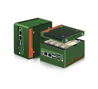 ROUAFWIT Mini PC Core i3 N305 NAS, 4x M.2 2280 NVME Small Computer, DDR5 8G RAM 256G SSD Firewall Appliance, Dual i226V 2.5Gbe Lan, 2x USB 3.2 10Gb Port, 4K, WiFi/BT Slot