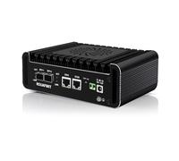 ROUAFWIT Mini PC Firewall Dual 10GbE SFP+ Appliance, N305 10Gigibit Micro Hardware Computer, 2 x i226V 2.5GbE LAN, DDR5 32G RAM 1T NVME SSD, 2 Display, Type-C, TF, SPK/MIC