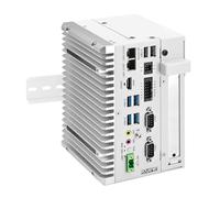 ROUAFWIT Mini PC Industrial Fanless Embedded Computer i5 8265U Dual LAN 2RS232COM DIN Rail PC 8Pin GPIO 4USB 4K Dual Display Auto Power On DDR4 8G RAM 256G SSD, 1 x PCIe x1 Slot, win 11 pro