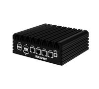 ROUAFWIT N100 Mini PC Fanless Micro Firewall, Router Piccolo Computer Apparecchio, 4 x 2.5Gbe i226-V LAN, TF slot, Supporto Linux, OPNsense, AES-NI, Barebone, NO RAM NO Storage, NO System