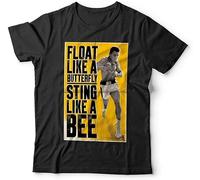 ROUBEIJIA Short Sleeve Ali Float Like A Butterfly Mens Tshirt Unisex - Boxing, Legend, Muhammad Shirt Top SweaMens Tshirt Size XL