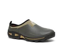 Rouchette Zoccolo, scarpe da giardino, stivaletti da uomo, con fodera in neoprene, taglia 47, caucciù, cachi, cachi