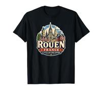 Rouen Francia Città delle Cento Guglie Maglietta
