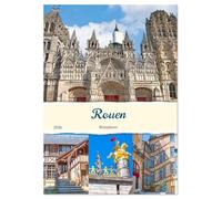 Rouen - Reiseplaner (Tischkalender 2026 DIN A5 hoch), CALVENDO Monatskalender: Rouen, die historische Hauptstadt der nordfranzösischen Region Normandie ist definitiv einen Besuch wert.