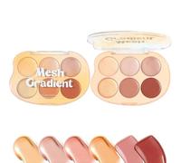Rouge E Evidenziatore, 6 Colori Multifunzione Guanciale, Impermeabile Lunga Durata, Kit Crema Cosmetica Per Donne E Ragazze