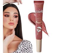 Rouge per la colorazione delle guance | Liquido mousse crema-fard liquido, durevole, idratante, opaco, crema per guance, trucco naturale brillante