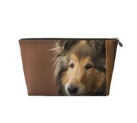 Rough Collie Lassie Cani Grandi cani soffici Animali domestici, Borsa per il trucco Borsa per cosmetici Borsa da toilette da viaggio portatile Borsa da toilette