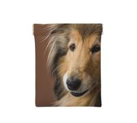 Rough Collie Lassie Cani Grandi cani soffici Animali domestici, Spremere il portafoglio superiore da donna Borsa portaoggetti Piccola portamonete Portamonete