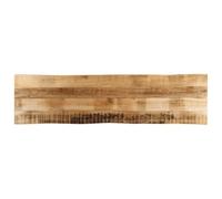 Rough Mango Solid Wood Table Top, 180 x 40 x 2,5 cm, Natural Live Edge, Desk Countertop, Durable Wood Desktop for Home Office