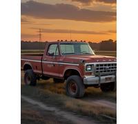 Rough Roads & Rust: Vintage Ford Truck Notebook: 8.5 x 11 Lined Notebook | 100 Pages | Classic Pickup Journal for Car Lovers & Country Souls
