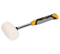 Roughneck 61216 - Martello con testa in gomma da 450 gr, non lascia segni, colore: Bianco