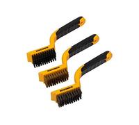 Roughneck ROU52012 Wide Wire Brush Set (3-Piece), Multi color
