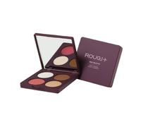 Rougj Smart Beauty 4in1 Palette Viso & Occhi - Contouring Viso in Polvere con Blush e Illuminanti, Mini Palette Compatta per Scolpire, Illuminare e Valorizzare l’Incarnato - Made in Italy
