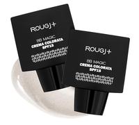 Rougj BB Magic SPF 15 - Crema Colorata Con Acido Ialuronico E Diamond Powder Uniforma Il Tono Idrata Protegge Dai Raggi UV Texture Leggera Auto Adattiva 2 X 25 ml - Made In Italy