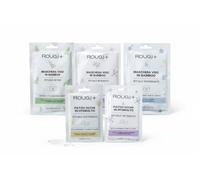 ROUGJ BEAUTY RITUALS - 3 Maschere Viso in Bamboo Biodegradabile + 2 Patch Occhi in Hydrolyo all’Aloe - Trattamento Completo Anti Occhiaie e Borse Effetto Levigante Contorno Occhi - Made in Italy