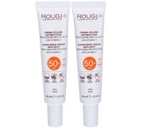 ROUGJ+ Crema Solare Antimacchia Protezione Molto Alta SPF 50+ 2x40 ml