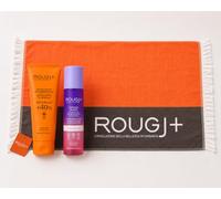 ROUGJ Kit abbronzante corpo AttivaBronz 200 ml con doposole bifasico prolungatore abbronzatura e telo mare - effetto glow crema abbronzante carrotene - Abbronzatura più intensa fino +40%
