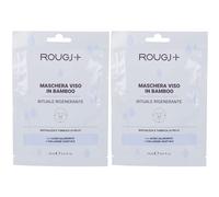 Rougj+ Maschera Viso Bamboo Rituale Rigenerante 2x18 ml