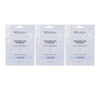 Rougj+ Maschera Viso Bamboo Rituale Rigenerante 3x18 ml