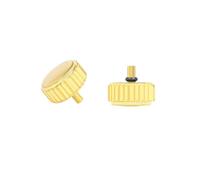 ROUHO 10 Pezzi Acciaio Inossidabile Orologi Corona Quarzo Orologio Meccanico Movimento Corona Orologi Accessori-Oro Interno 2,5 mm Esterno 4.5mm