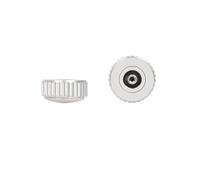 ROUHO 10 Pezzi Guarda Corona Parti Quarzo Meccanico Movimento Corona Metallo Orologi Accessori-Argento Interno 2,5 mm Esterno 3.5mm