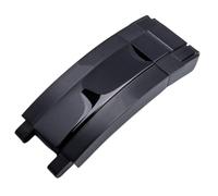 ROUHO 16 x 9mm Acciaio Inossidabile Cinturina Orologio Fibbia - Sostituzione Premium Scivolare Chiusura Orologio per Rolex Daytona Submariner Oyster Perpetual-Nero