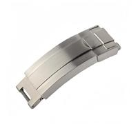 ROUHO 16 x 9mm Acciaio Inox Fibbia Cinturino Orologio - Ricambio Cerniera Orologio Pieghevole per Rolex Sea-Dweller GMT-Master II