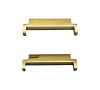 ROUHO 2 Pezzi Adattatore Perni Rilascio Rapido Cinturino Orologio, Accessori Connettori Metallo Cinturino Orologio-Oro 22-22mm