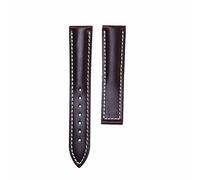 ROUHO 20 mm uomo polso orologio Cinturino orologio Cinturino pelle interfaccia piatta Cinturino ricambio orologio per OME-GA DE VEL-LE SEAMASTER SPEEDMASTER-Caffè