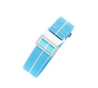 ROUHO 20mm Leggero Nylon Cinturini Orologio Versatile Ricambio Braccialetto0-V + Argento Fibbia