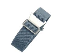 ROUHO 20mm Leggero Nylon Cinturini Orologio Versatile Ricambio Braccialetto0-Y + Argento Fibbia
