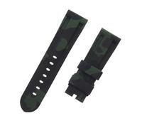 ROUHO 24 mm Silicone Mimetico Impermeabile Orologio Cinturino Regolabile Orologio Cinturino per P-ANE-RAI PAM4414447-#8