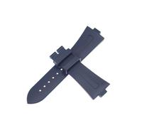 ROUHO 24 x 8 mm cinturino in gomma impermeabile accessori per orologio di ricambio cinturino per orologio per VACHE-RON-CONT-ANTIN OVERSEAS-Blu