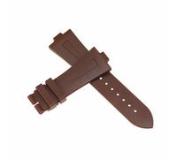ROUHO 24 x 8 mm cinturino in gomma impermeabile accessori per orologio di ricambio cinturino per orologio per VACHE-RON-CONT-ANTIN OVERSEAS-Marrone