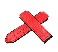 ROUHO 25 x 19 mm Cinturino orologio in vera pelle Accessori orologio Cinturino da polso per HUB-LOT B-I-G B-A-N-G Fu-sion Series-Rosso