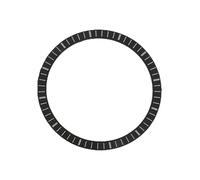 ROUHO 28,5 X 24,5 Mm Quadrante Dell'Orologio Lunetta Dell'Orologio Ceremic Lunetta Della Scala Lunetta Per Movimento Nh70 - Nero