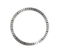 ROUHO 28,5 X 24,5 Mm Quadrante Dell'Orologio Lunetta Dell'Orologio Ceremic Lunetta Della Scala Lunetta Per Movimento Nh70 - Argento