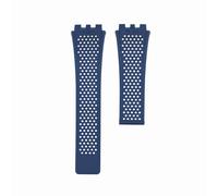 ROUHO 28 x 22 mm Accessori per Cinturini di Ricambio per Cinturini in Silicone Morbido per T-A-G HE-UER CA-RRE-RA-Blu Scuro