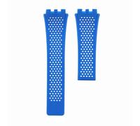ROUHO 28 x 22 mm Accessori per Cinturini di Ricambio per Cinturini in Silicone Morbido per T-A-G HE-UER CA-RRE-RA-Blu