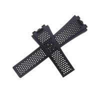 ROUHO 29 x 22 mm Cinturino in Gomma Siliconica Morbida Cinturino Regolabile Accessori per Orologio per T-A-G HE-UER CA-RRE-RA-Nero