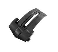 ROUHO 316L Acciaio Inossidabile Cerniera Pieghevole Orologio Uomo Doppio Pulsante Fermo Ricambio Accessori Riparazione Orologi per TAG Heuer - Nero 20mm