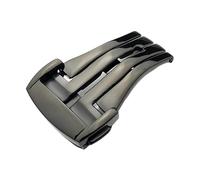 ROUHO 316L Acciaio Inox Cerniera Pieghevole a Doppio Pressione - Ricambio Cerniera Cinghia Orologio per Omega De Ville Seamaster Speedmaster-Nero 20mm